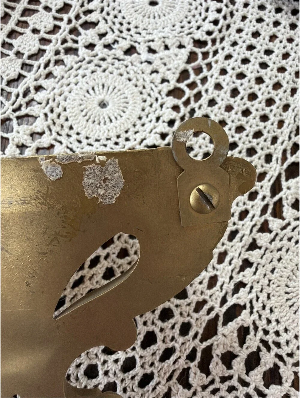 Vtg Homco Syroco Wall Pockets Planters Gold Hollywood Regency Shabby Chic